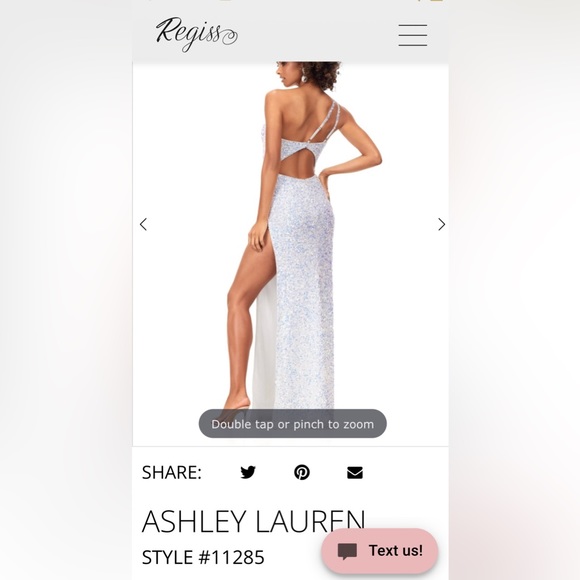 Ashley Lauren Prom Dress Size 2 - Picture 6 of 7